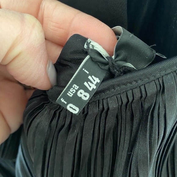 Love Moschino black maxi pleated dress. - Picture 6 of 9